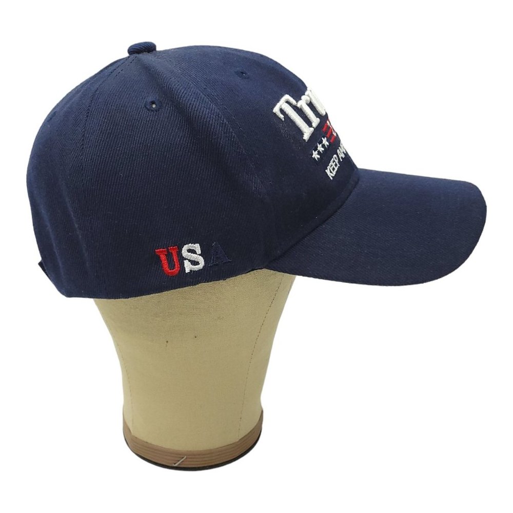 Trump 2020 Keep America Great Blue OSFM Strapback Cap Trucker Golf Baseball Hat - Picture 11 of 13